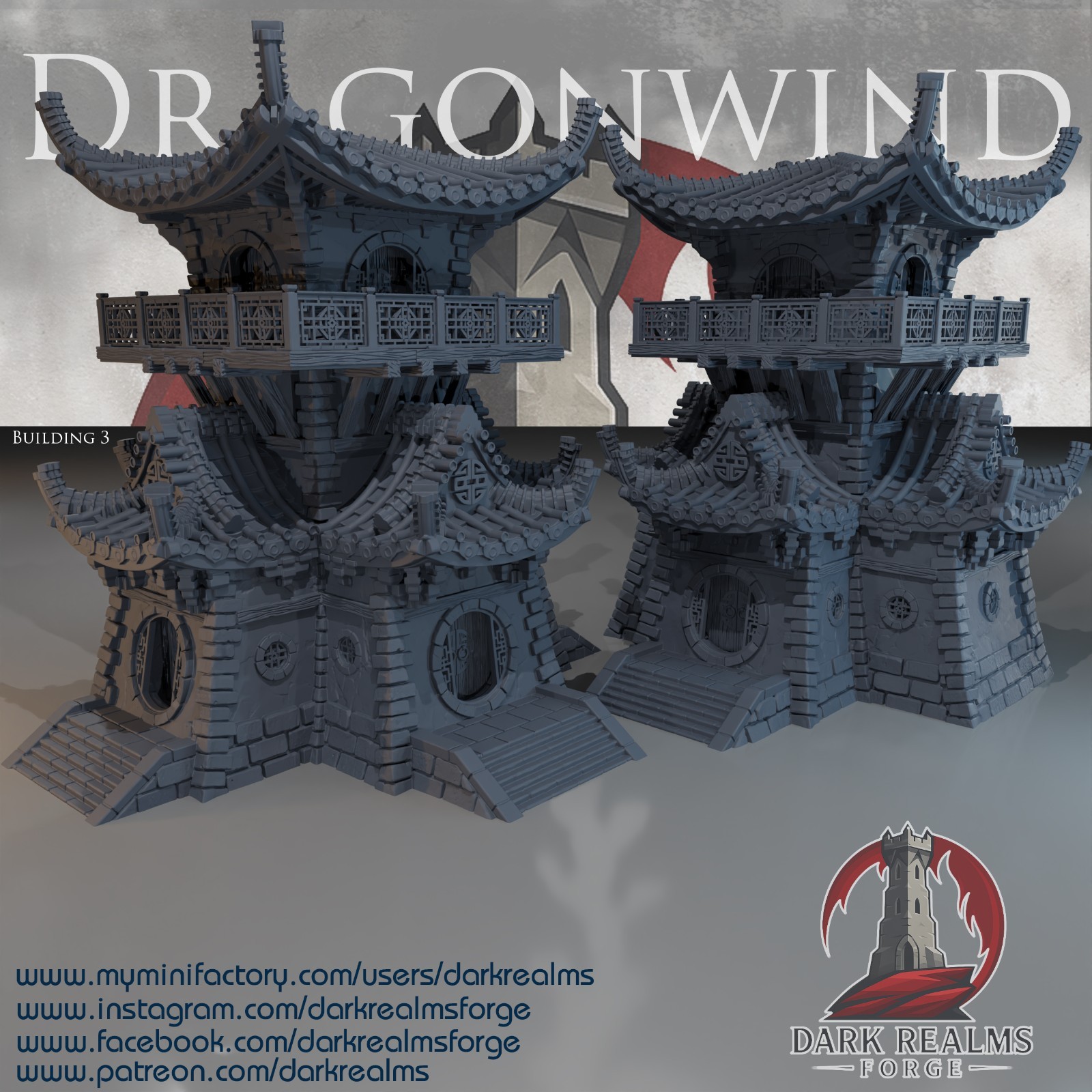 Dragonwind Building 3 -Pillage -Baron's War -Fantasy Terrain