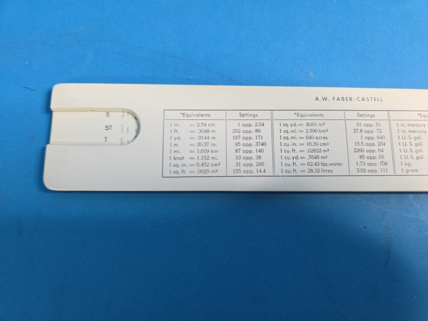 Faber-Castell 57/87 Duplex Slide Rule with Case & Instructions