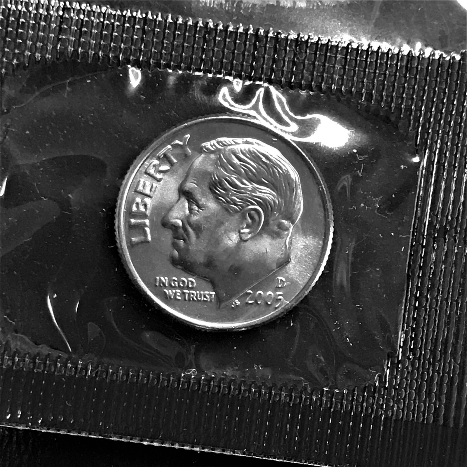 2005 D BU Roosevelt Dime Brilliant Uncirculated from Orig Mint Set in Cello