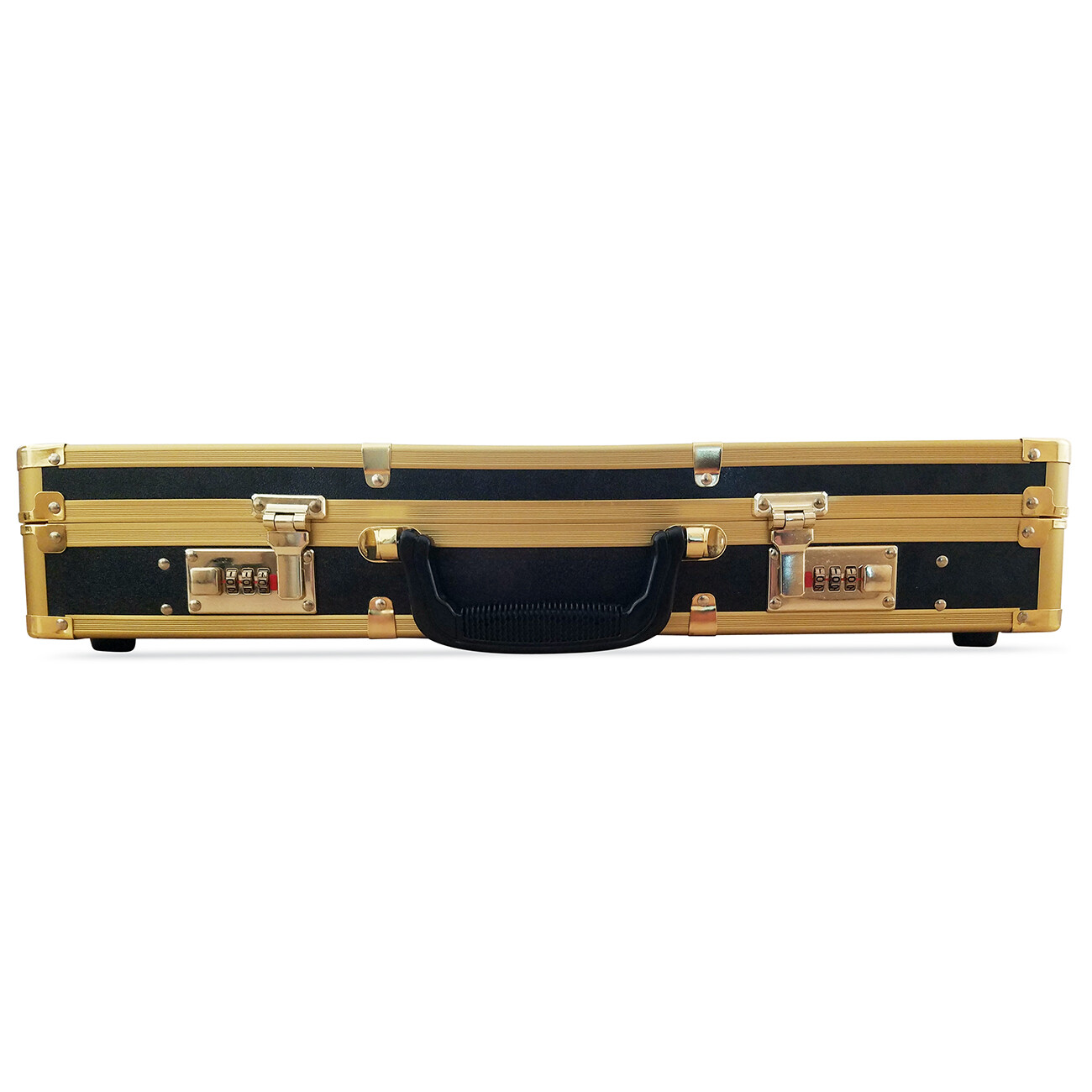 Common Wealth Gold Barber Lock Case Organizer Clippers Trimmers Tools Holder