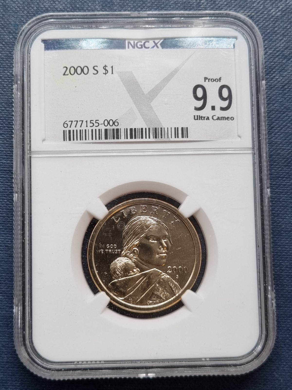 2000 S Sacagawea Dollar $1 Proof NGC X 9.9 Ultra Cameo COOL SLAB #93872