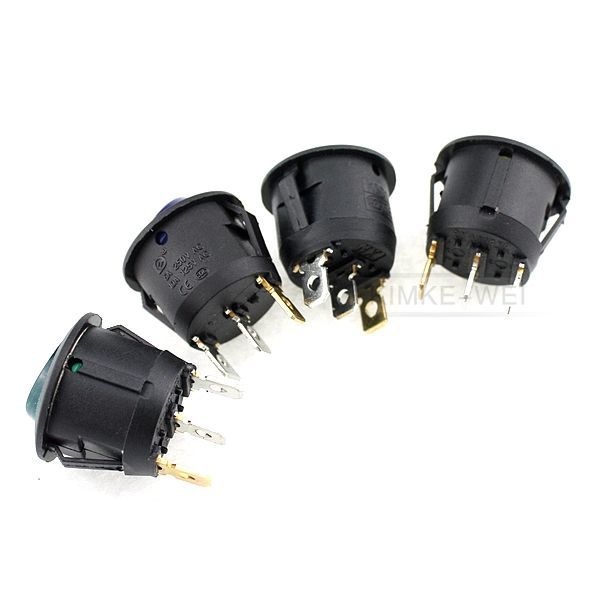 20mm Runder Wippschalter Ein/Aus Schalter Led Beleuchtet Kippschalter Neu