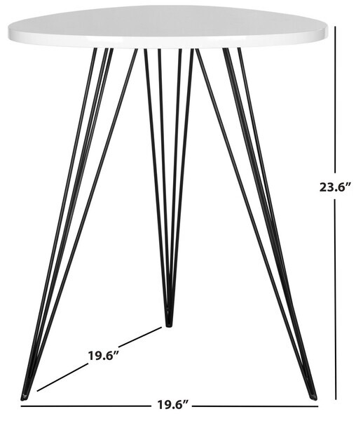 Safavieh Mid Century Lacquer Side Table, Reduced Price 2172706045 FOX4207A