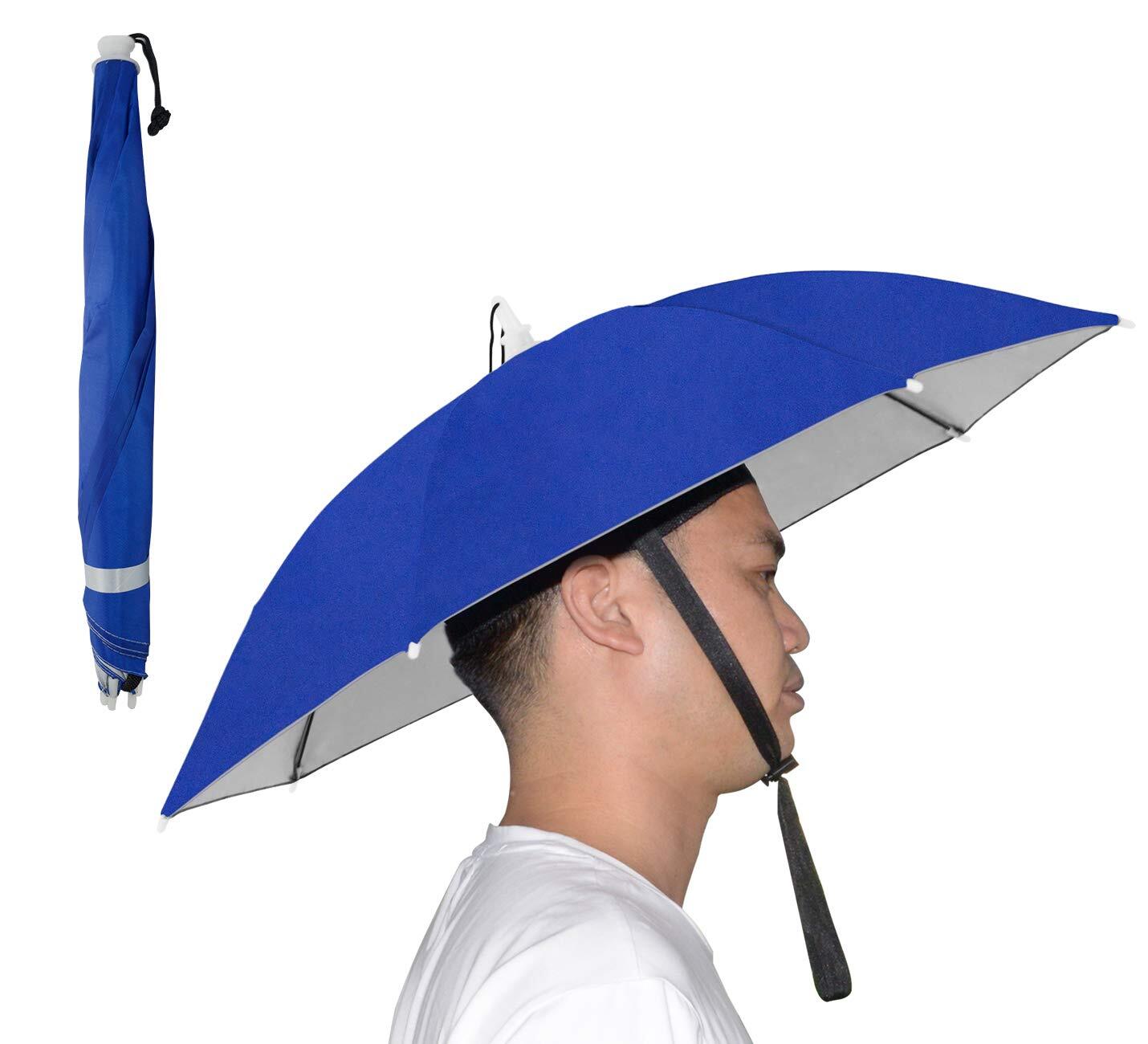 Umbrella Hat 25 inch Hands Free Umbrella Cap for Adults and Kids Fishing Golf...