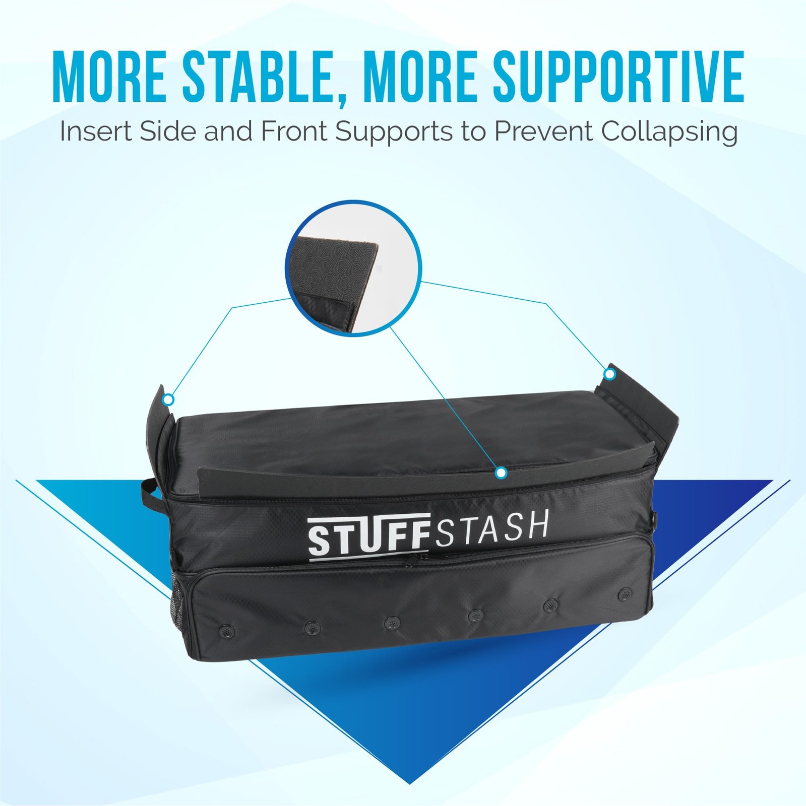 STUFFSTASH Golf Trunk Organizer – Extra Large Car & SUV Storage for Black