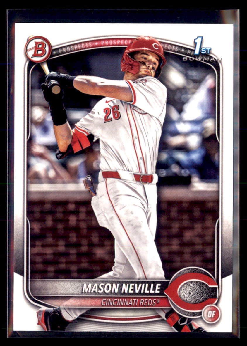 2025 Bowman Draft Paper 1st Mason Neville Reds BD-109 5 card lot
