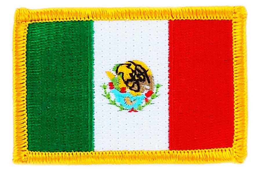 Patch embroidered Patch Flag MEXICO MEXICAN MEXICO Fusible Badge Coat of arms