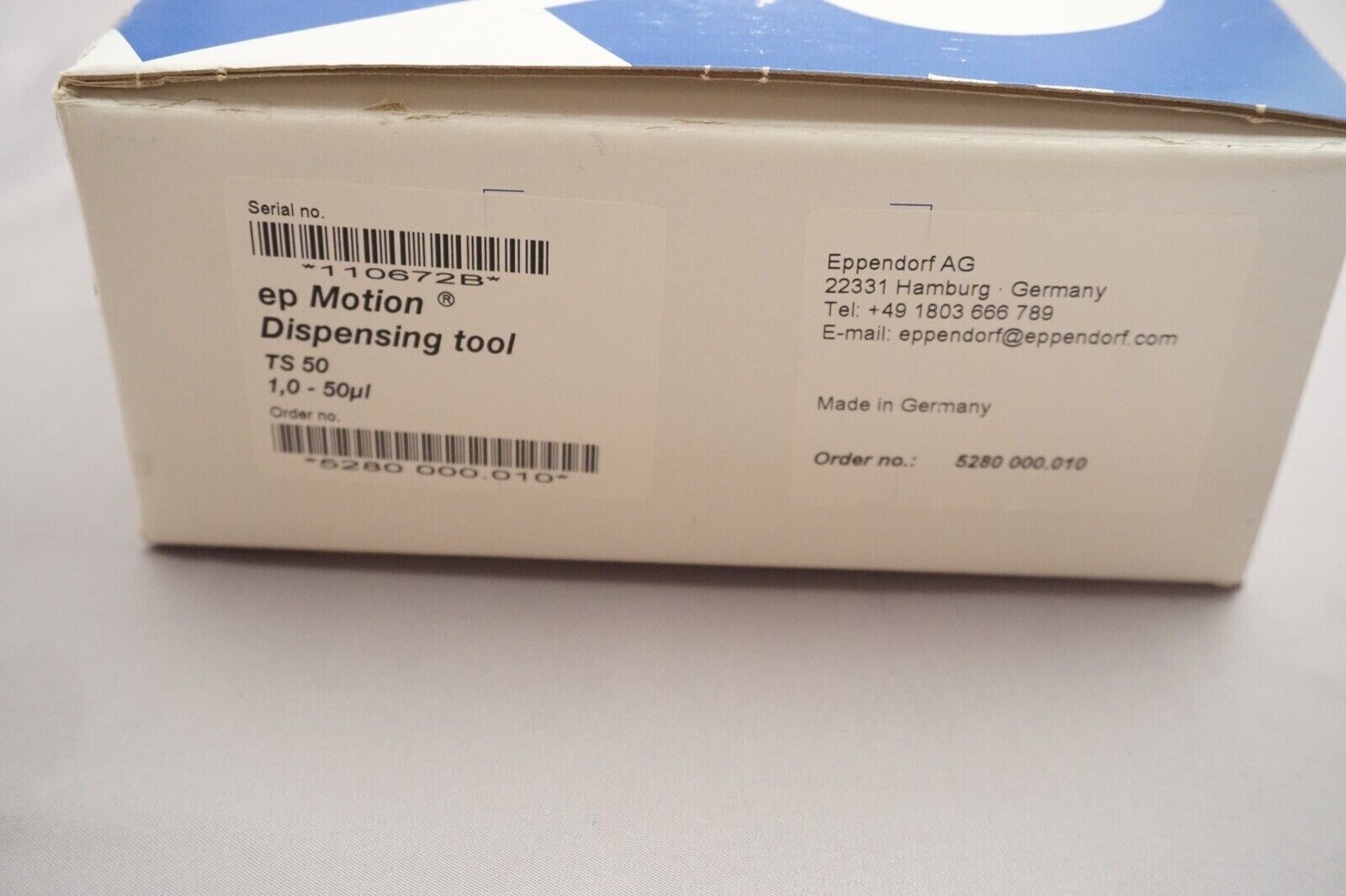 EPPENDORF epMOTION DISPENSING TOOL TS 50 1.0-50 µL