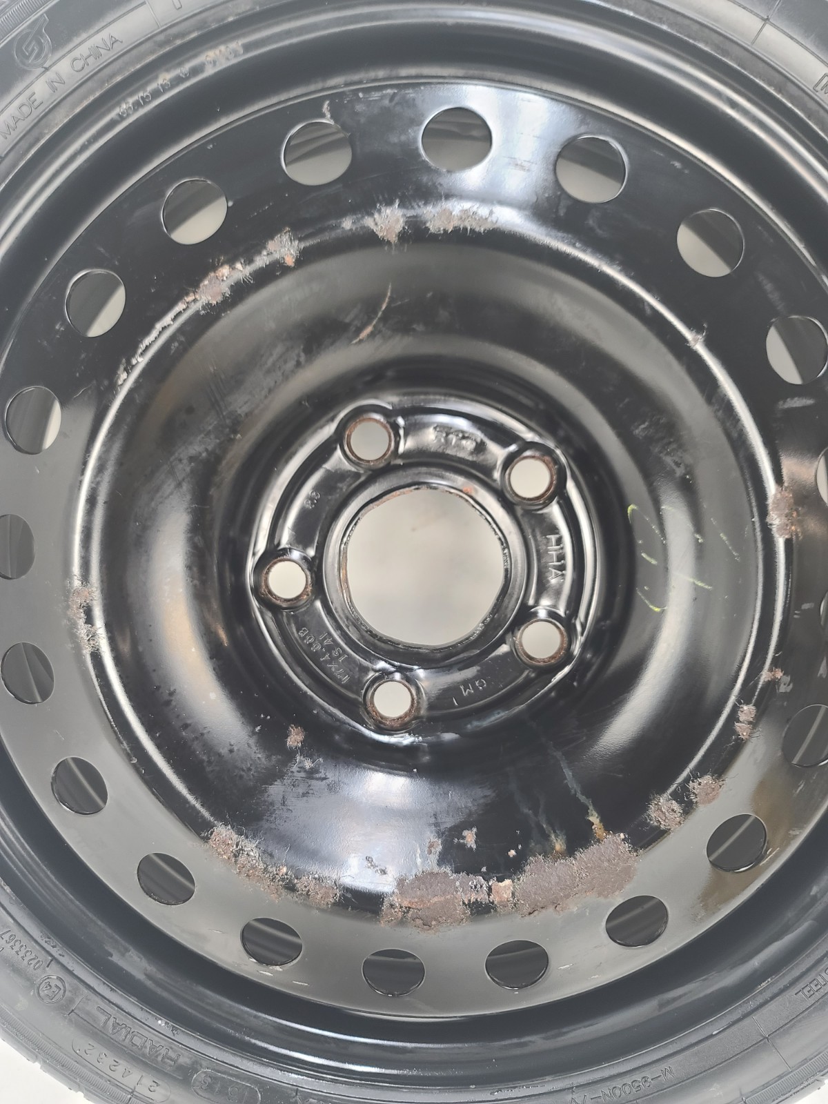 SPARE TIRE 17" FITS 2013 MALIBU OEM GENUINE DONUT .
