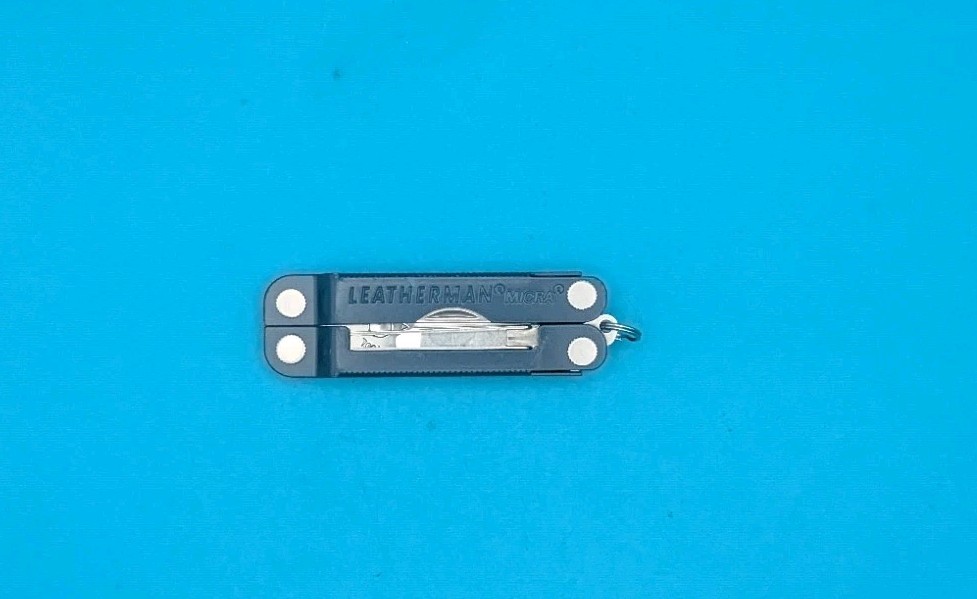 Leatherman Micra Multi-Tool, Knife, Scissors, Key Ring, Blue!