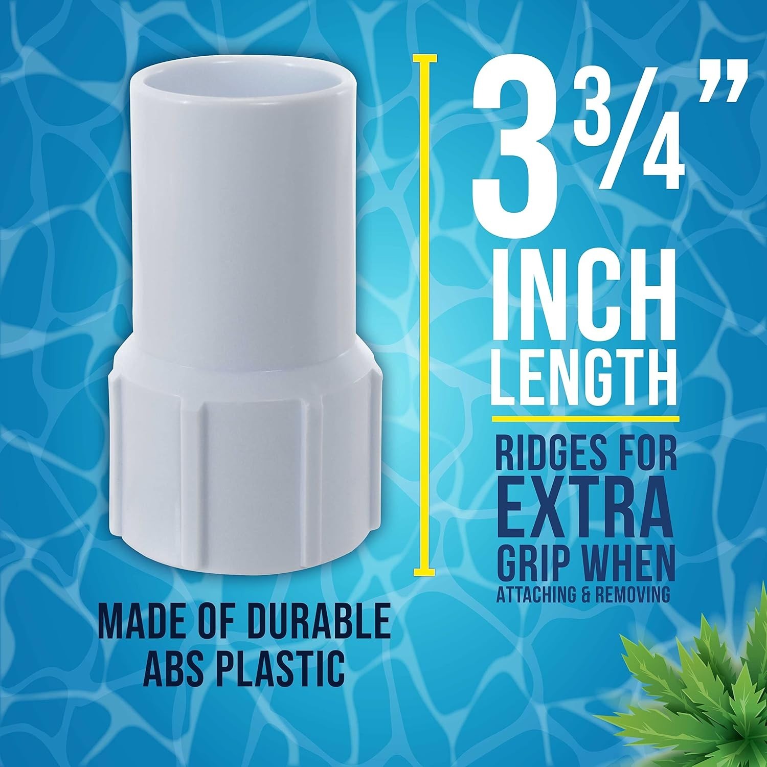 1-1/2" Pool Hose Cuff - Durable Threaded Connection for Efficient Pool Cleaning