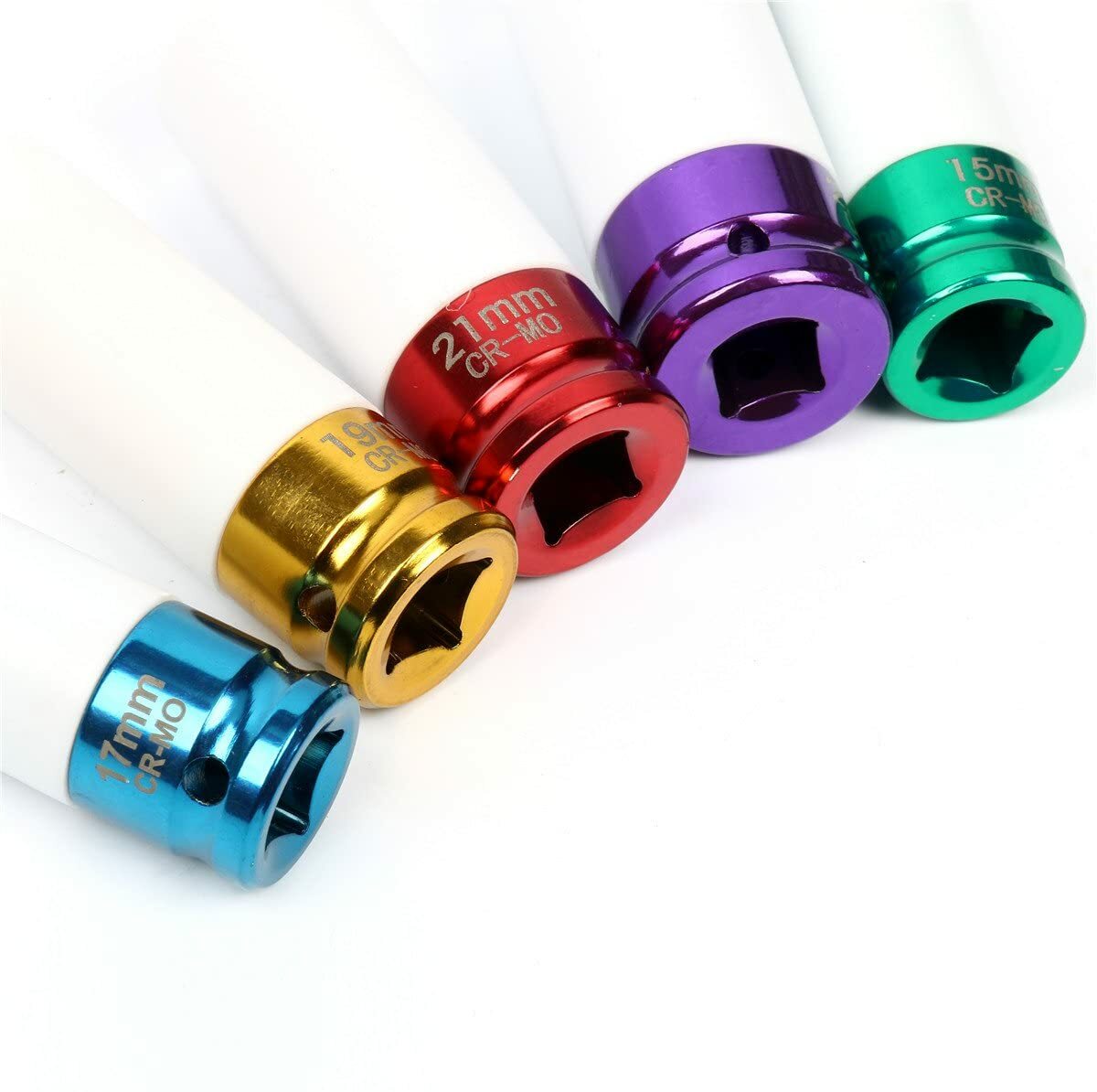 5PCS 1/2” Inch Impact Drive Lug Nut Socket Non-Marring Thin-Walled 5 Piece Set