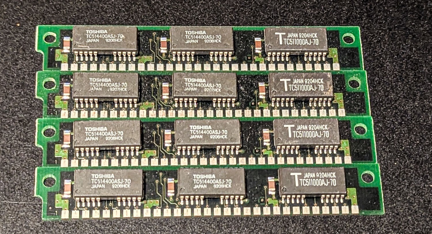 Century 4MB SIMM Toshiba TC511000AJ-80 1MB x 9 4 Modules