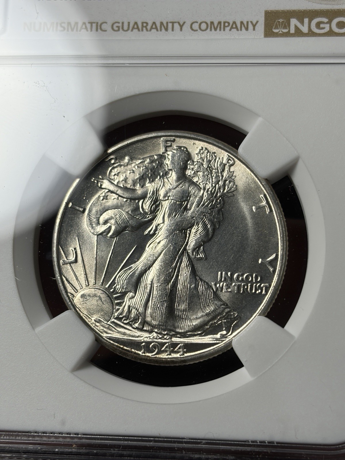 1944-S NGC MS63 Walking Liberty Half Dollar Blast White
