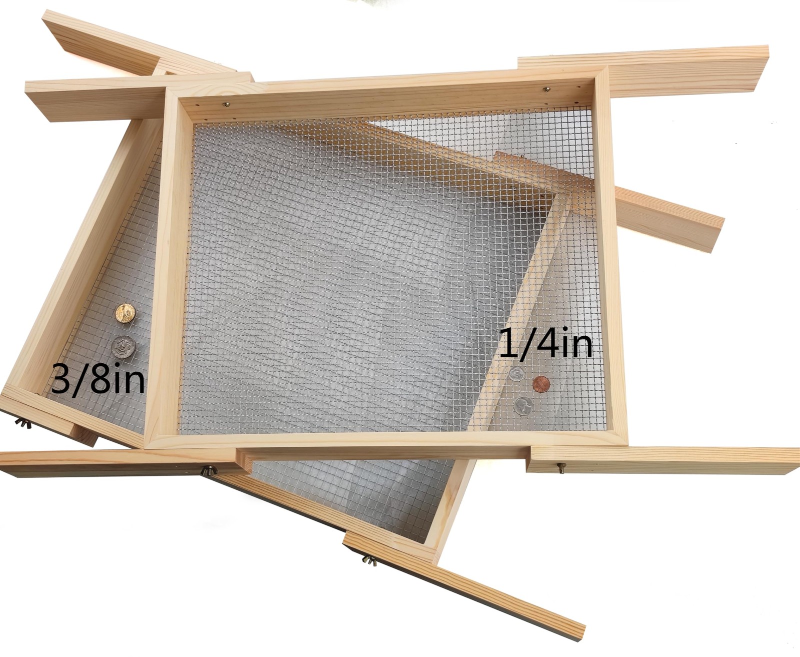 Wood Soil Metal Dirt Purpose Garden Rock Compost Sifter for Gardening 2 Pcs Sift