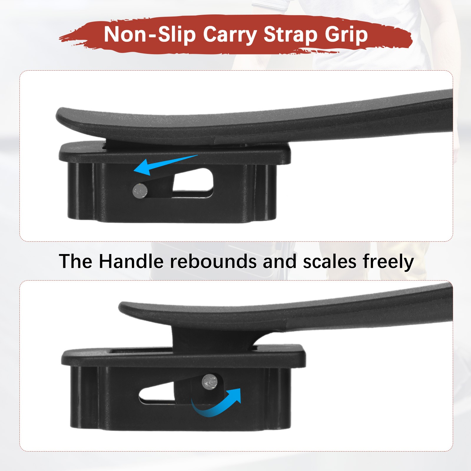 1PCS Luggage Replacement Handle for Suitcase - [Black-8.5IN]