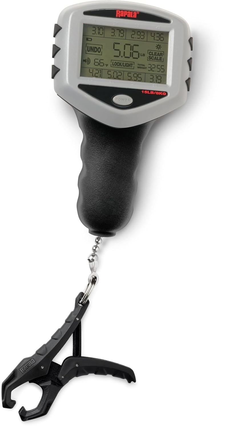Pro Touchscreen Fishing Scale 15lb Tournament Culling System Backlit Memory