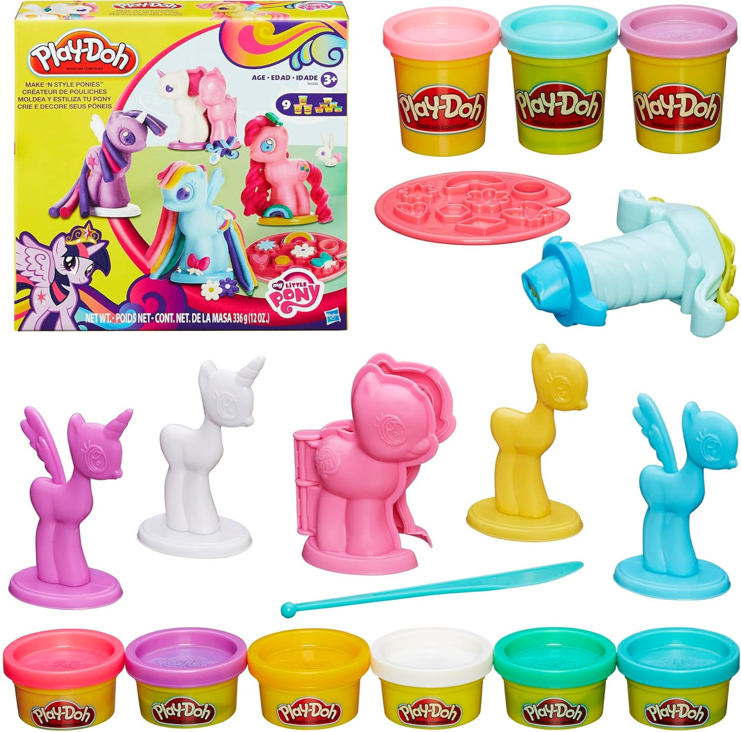 Play-Doh Make & Style Ponies Set,  Toys and Figures, Kids Arts and Crafts Playse