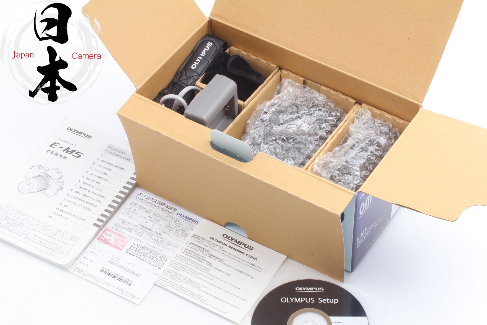 【 Top MINT in BOX 】 OLYMPUS OM-D E-M5 BLACK Digital Camera 12-50mm EZ Lens JAPAN