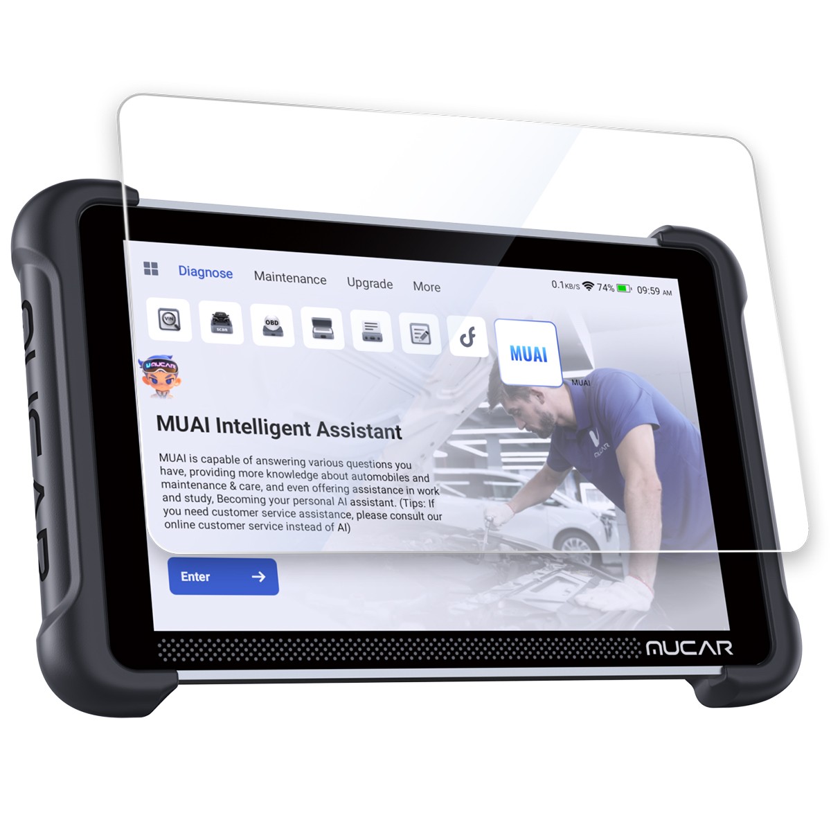 Mucar 892BT Screen Protector film Cover
