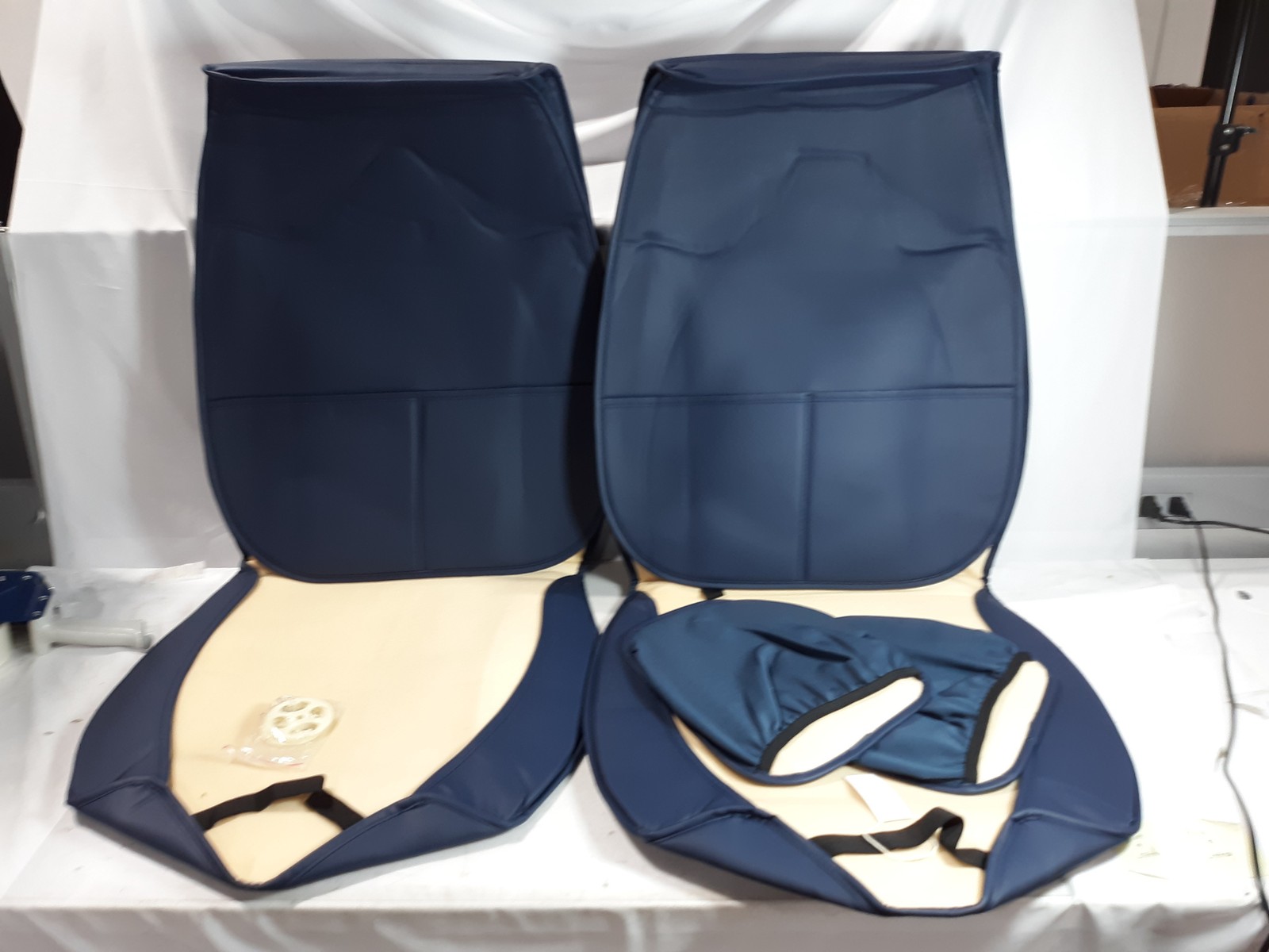 CHANST Car Seat Covers Front Diamond Quilted Breathable Mesh Set w/ Manual