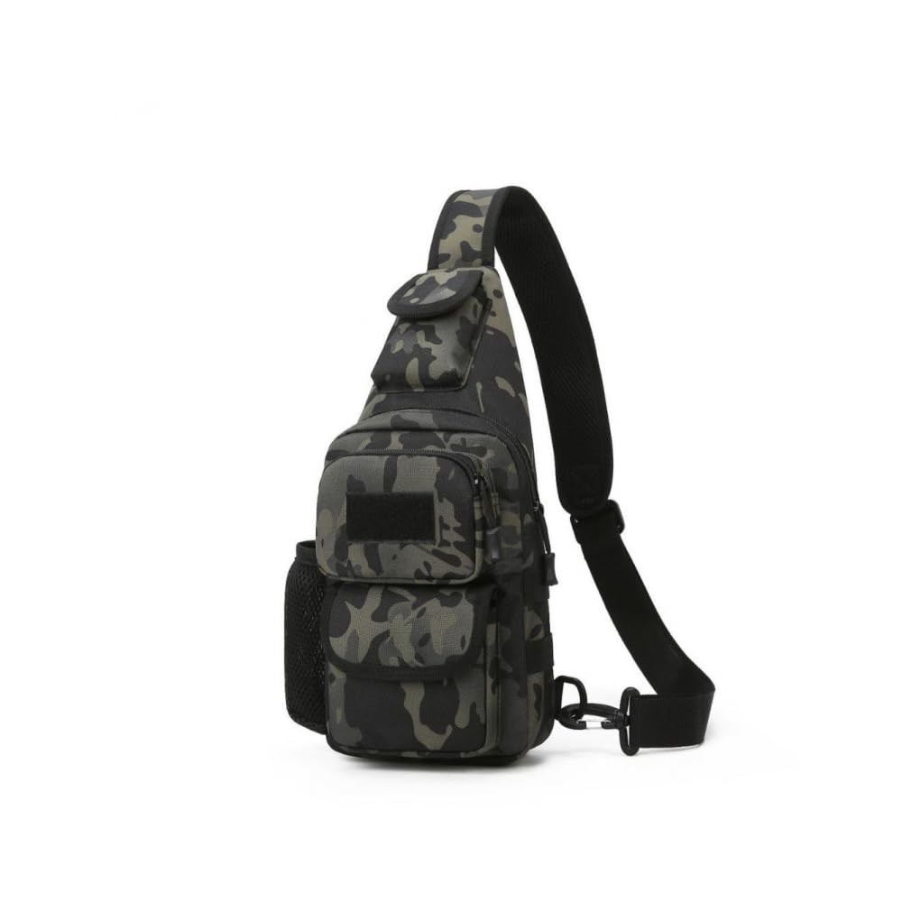 2 PCS Black Sling Bag Crossbody Backpack Lightweight Hiking Ski Daypack