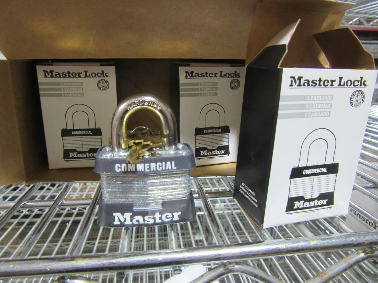 (3) Master Lock 3KA Locks Keyed Alike Comes with 2 Keys per Lock NEW!!! in Box
