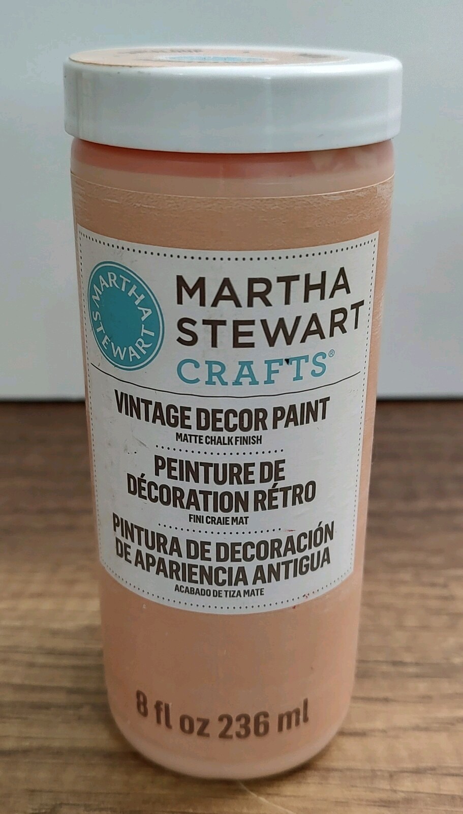Martha Stewart Vintage Decor Paint Cantaloupe Matte Chalk Finish Discontinued
