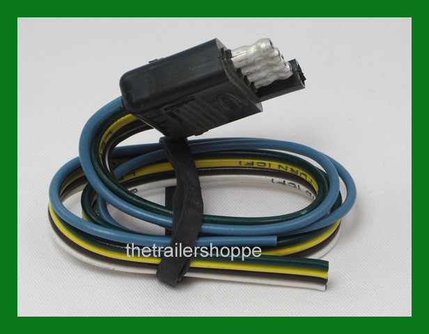 Trailer End Light Wiring Harness Bonded Flat 5 Way Pole Pin Connector