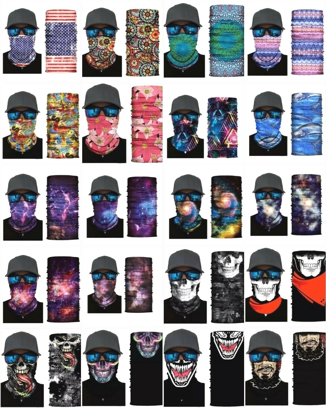 Face Mask Head Neck Balaclava Seamless Bandana Camouflage Hunting Scarf Fishing