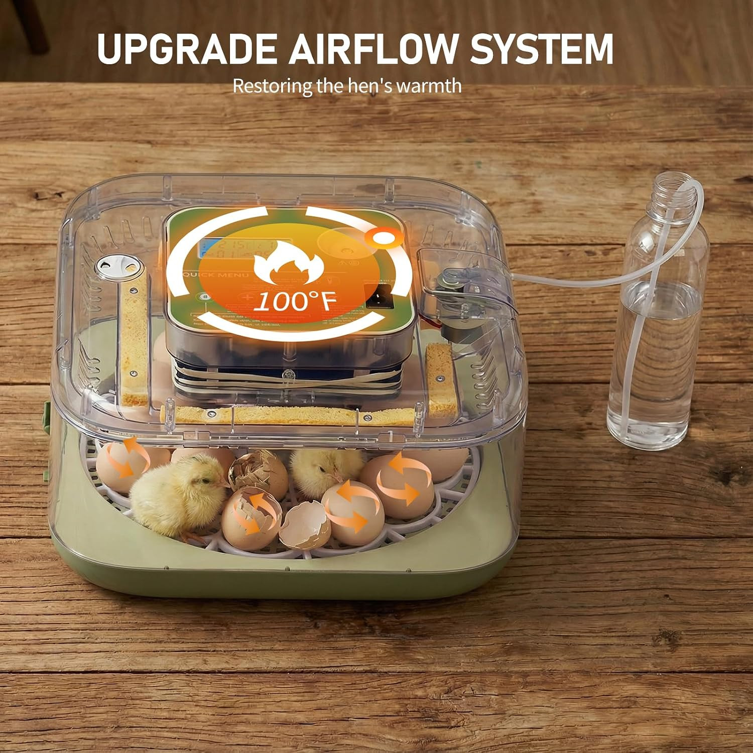 Incubators for Hatching Eggs, 12 Egg Incubator with Automatic Egg Turning, Tempe