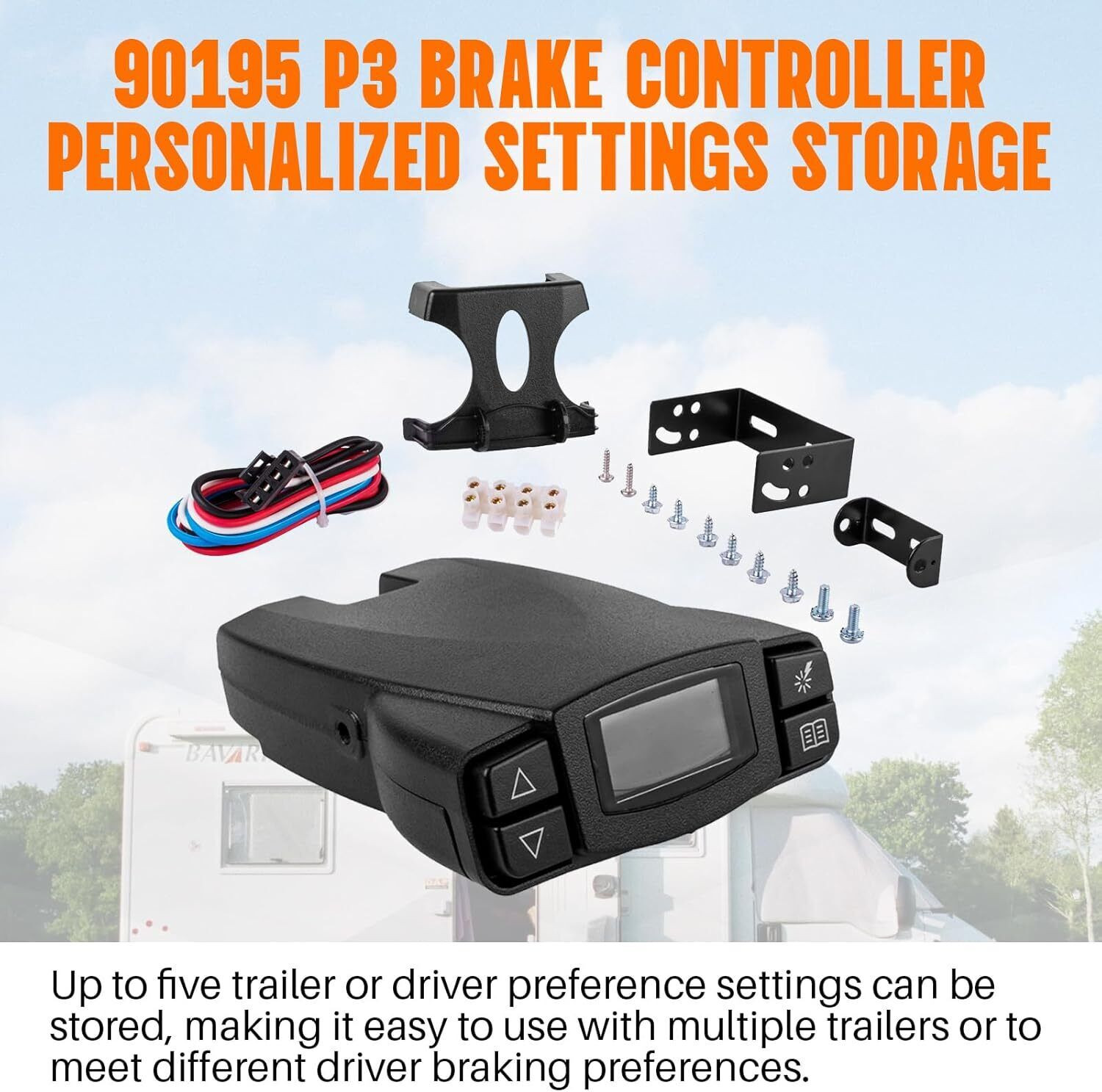 For Tekonsha P3 Prodigy 90195 Electric Trailer Brake Control Module Controller