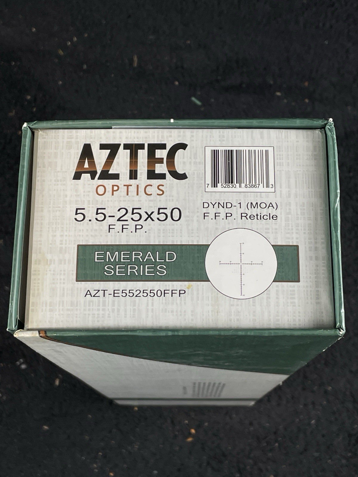 Aztec Optics Scope 5.5-25x50 F.F.P - NEW IN BOX - EMERALD SERIES DYND-1 ( MOA )
