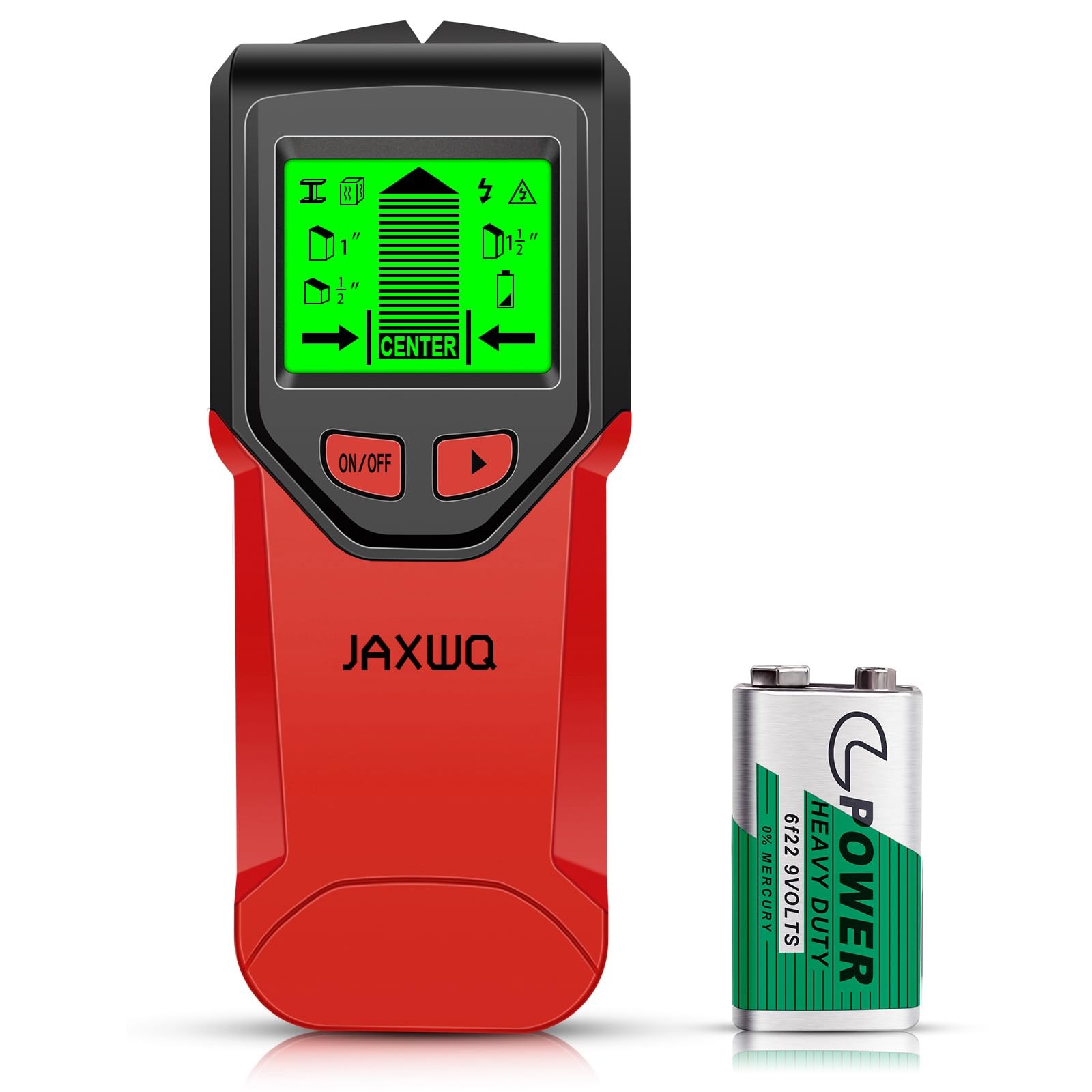 5-in-1 Stud Finder Wall Scanner w/Smart Chip & HD LCD for Wood, Metal, AC Wire