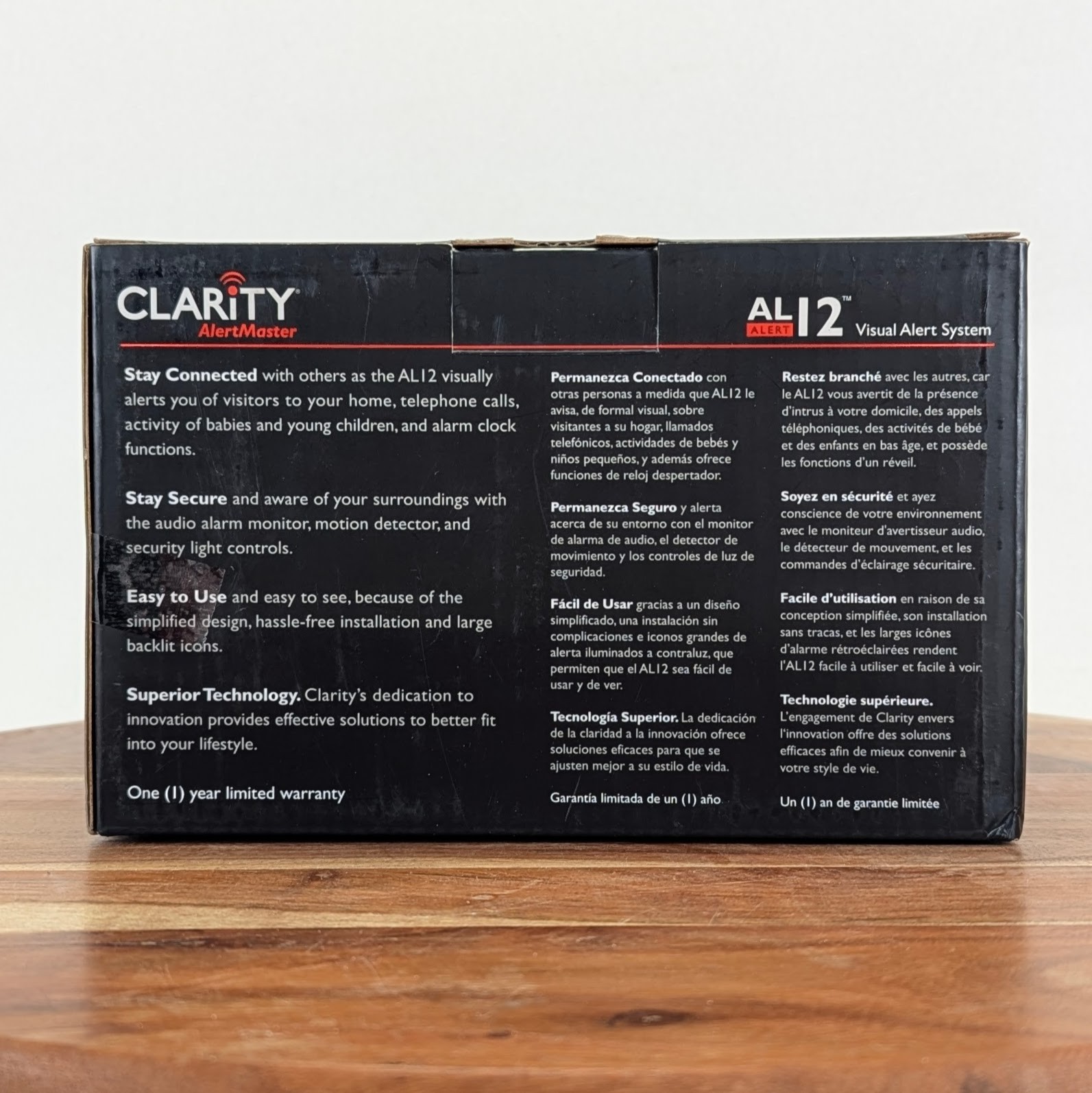 Clarity Alertmaster AL10 Alert System & 2 AL12 Motion Detect Visual Receivers