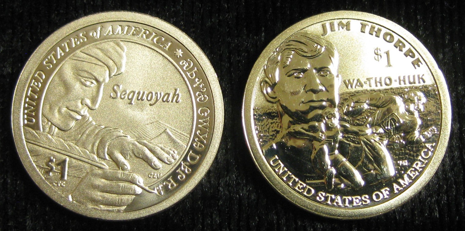 2017-S Enhanced & 2018-S Reverse Proof Sacagawea Dollar Pair