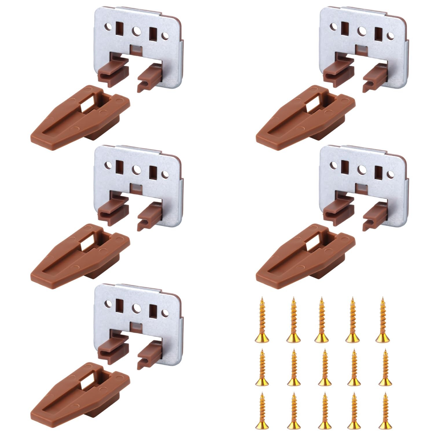 5 Sets Drawer Guide Glide for Kenlin Rite-Trak II #168, Stop & Metal Backing ...