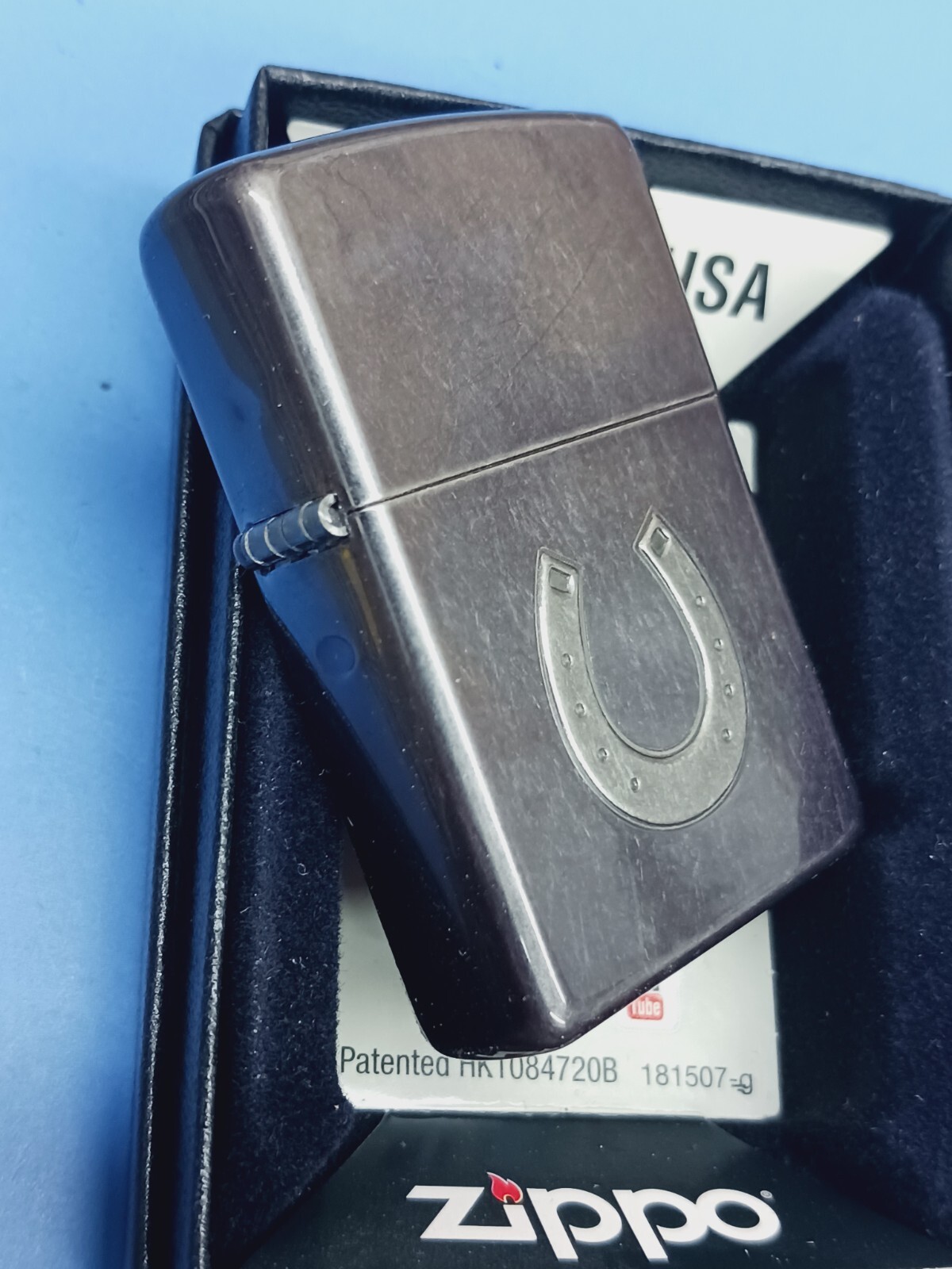 Zippo Horseshoe Gray Dusk 28498