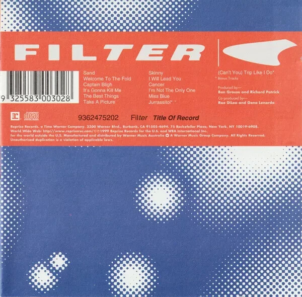 Filter- Title Of Record CD Good condition