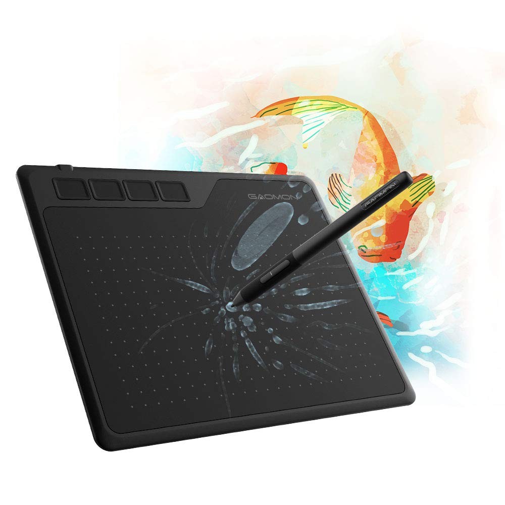 S620 Drawing Tablet 6.5x4 Inch Graphics Passive Pen 4 Keys Windows Mac