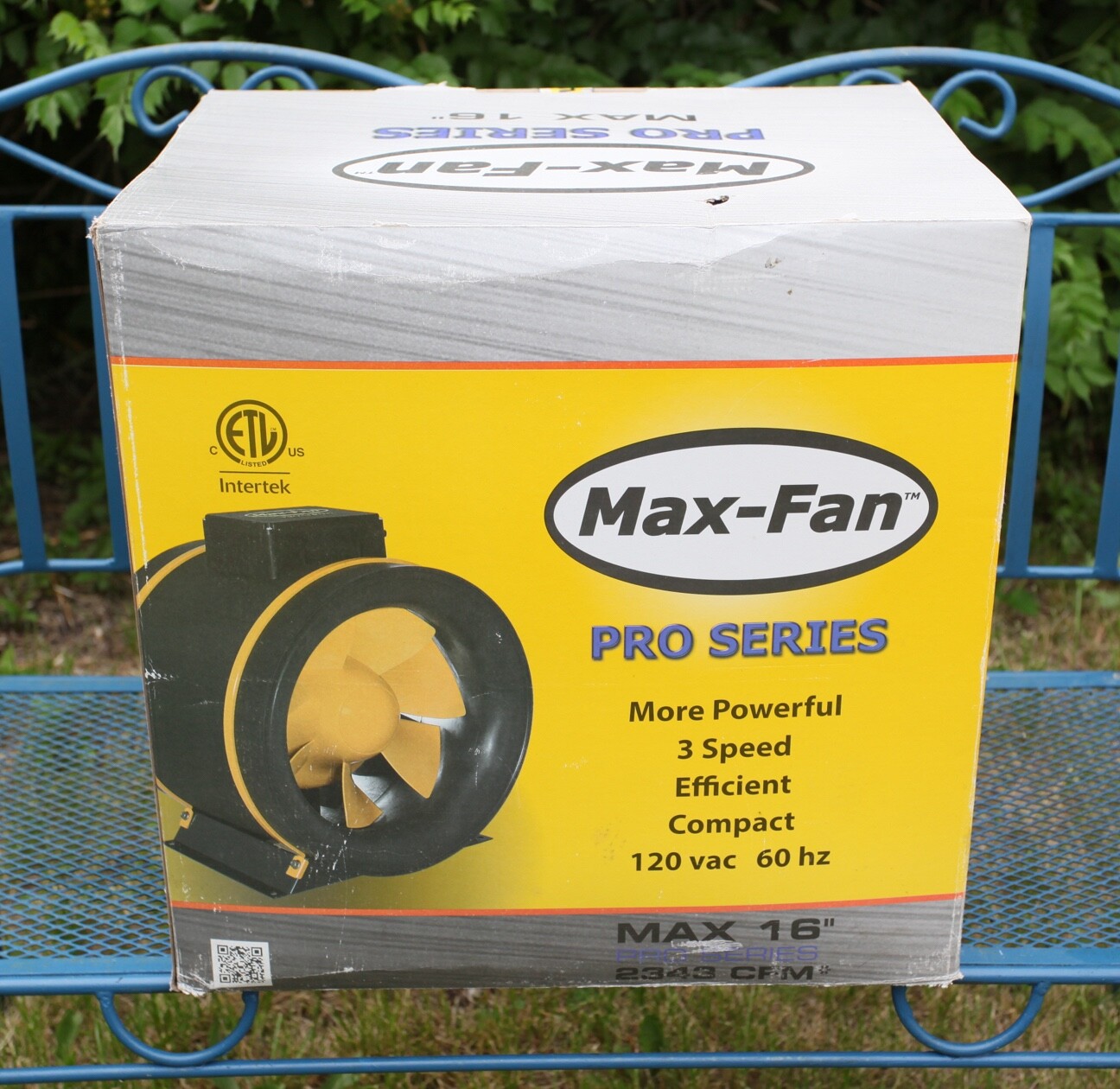 Can-Fan Max-Fan Max 16" Pro Series Hydroponic Ventilator, Yellow, 2343 CFM