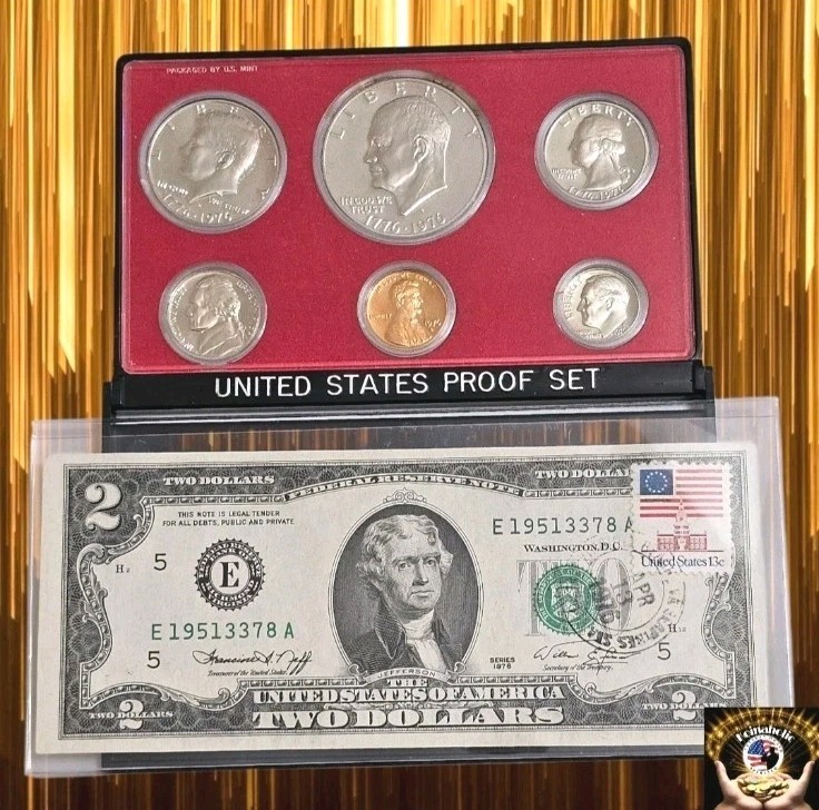 1976 S Bicentennial Eisenhower Kennedy Washington Clad Proof Coin +BONUS $2 (76)