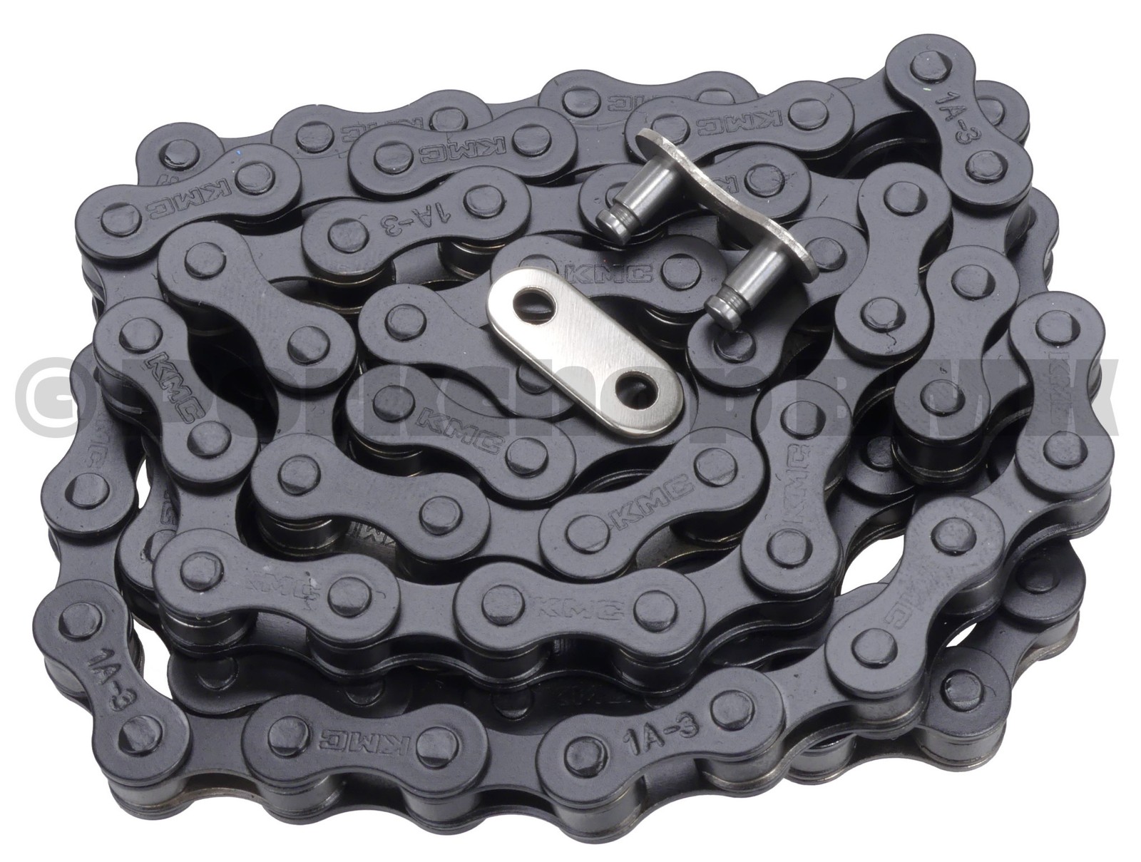 KMC BMX Bicycle Chain S1 (formerly Z410) 1/2" X 1/8" 112L - BLACK PAINTED