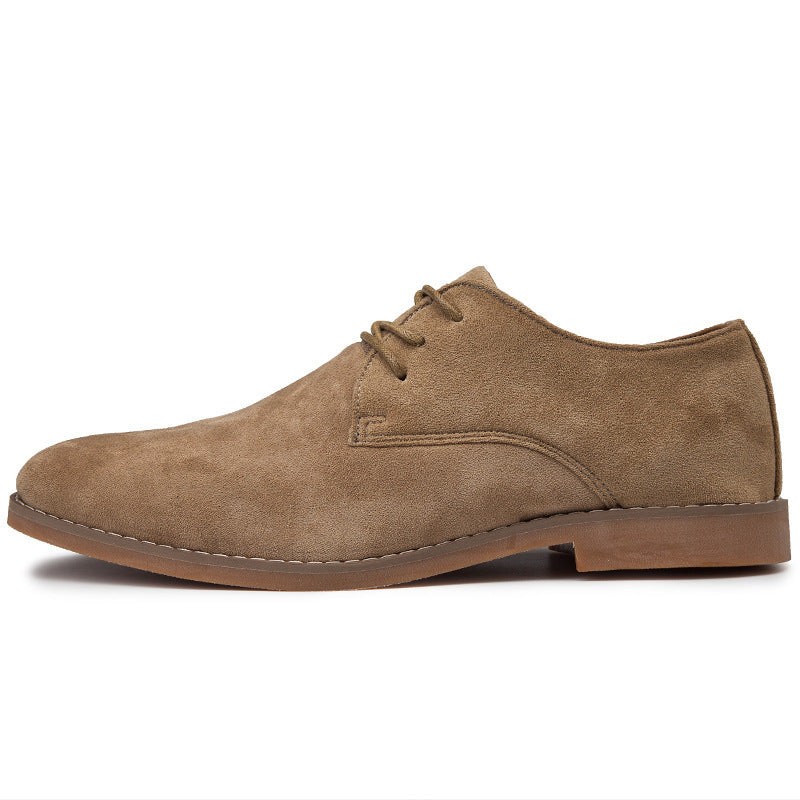 Board shoes, frosted leather shoes British style leather shoes
