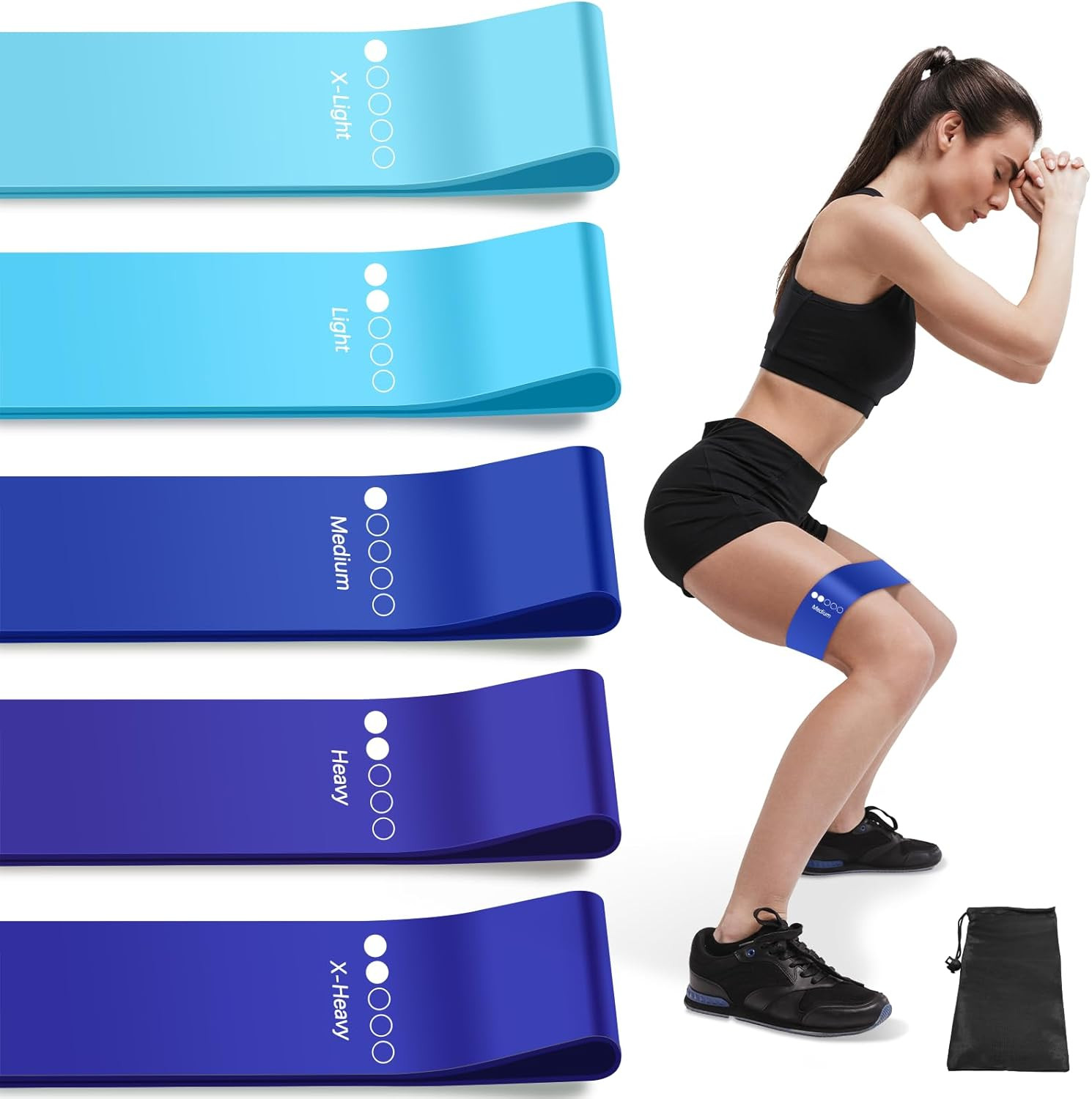 Resistance Bands for Working Out, Exercise Bands Resistance Bands Set with  Resi