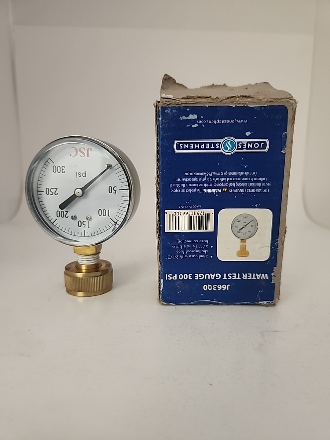 Jones Stephens J66300 3/4 MPT 300 Water TEST GA ASSY