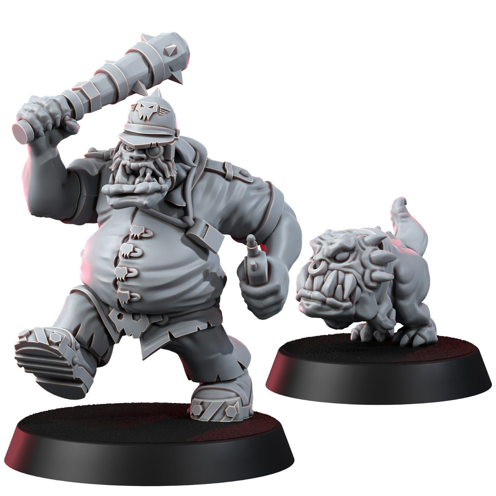 Ork Pigherd 28mm Space Ork Police and Squig Dog