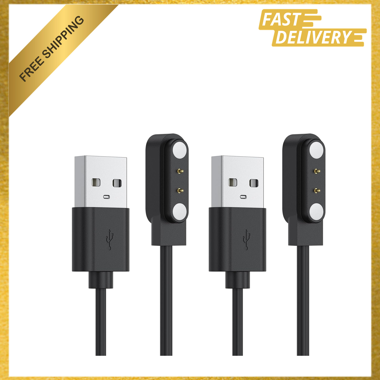 2-Pack Dog Bark Collar Charger USB A C Magnetic Cable for FAFAFROG S1