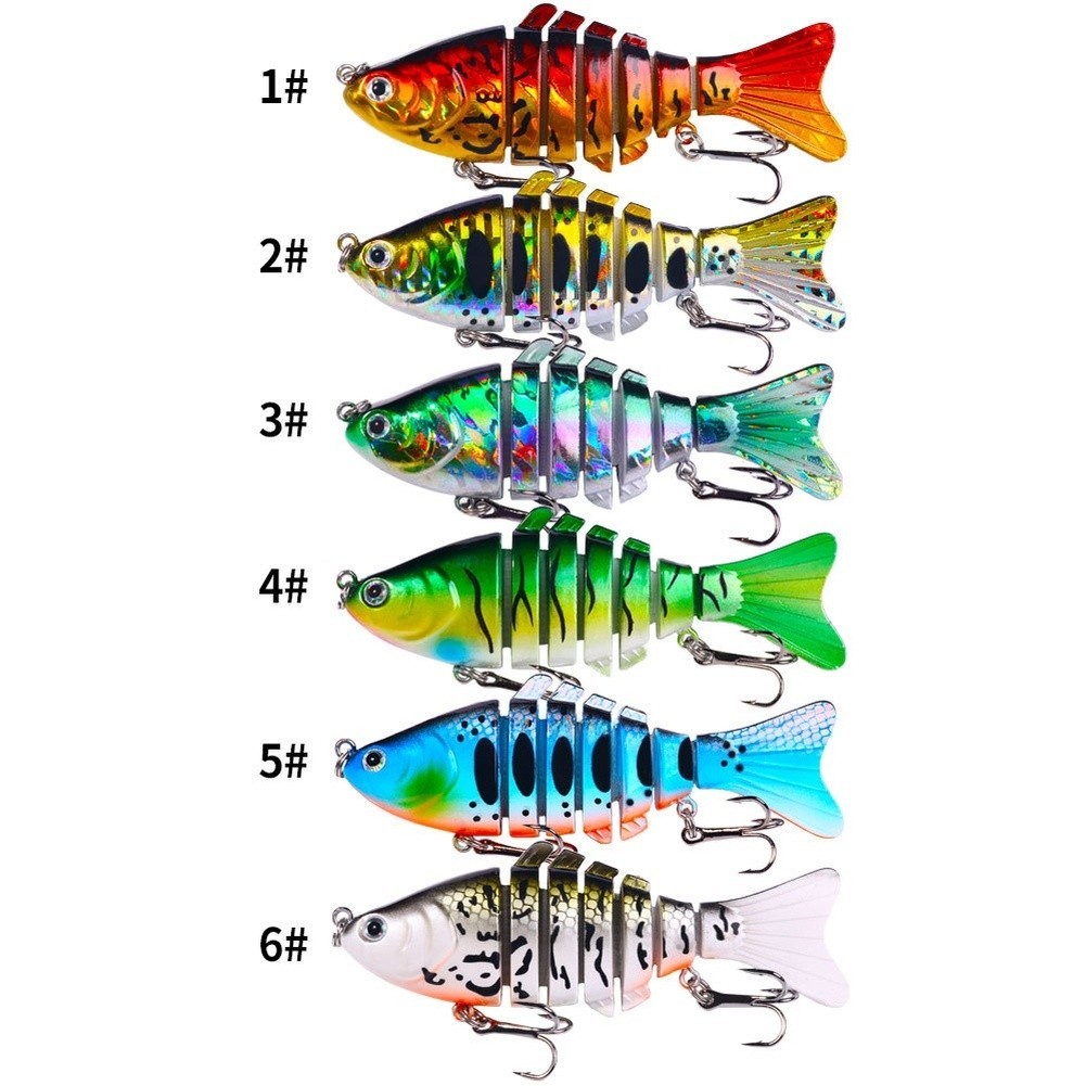 Sinking Multi-Section Fishing Lure 10cm 17g Plastic Hard Bait for Angling