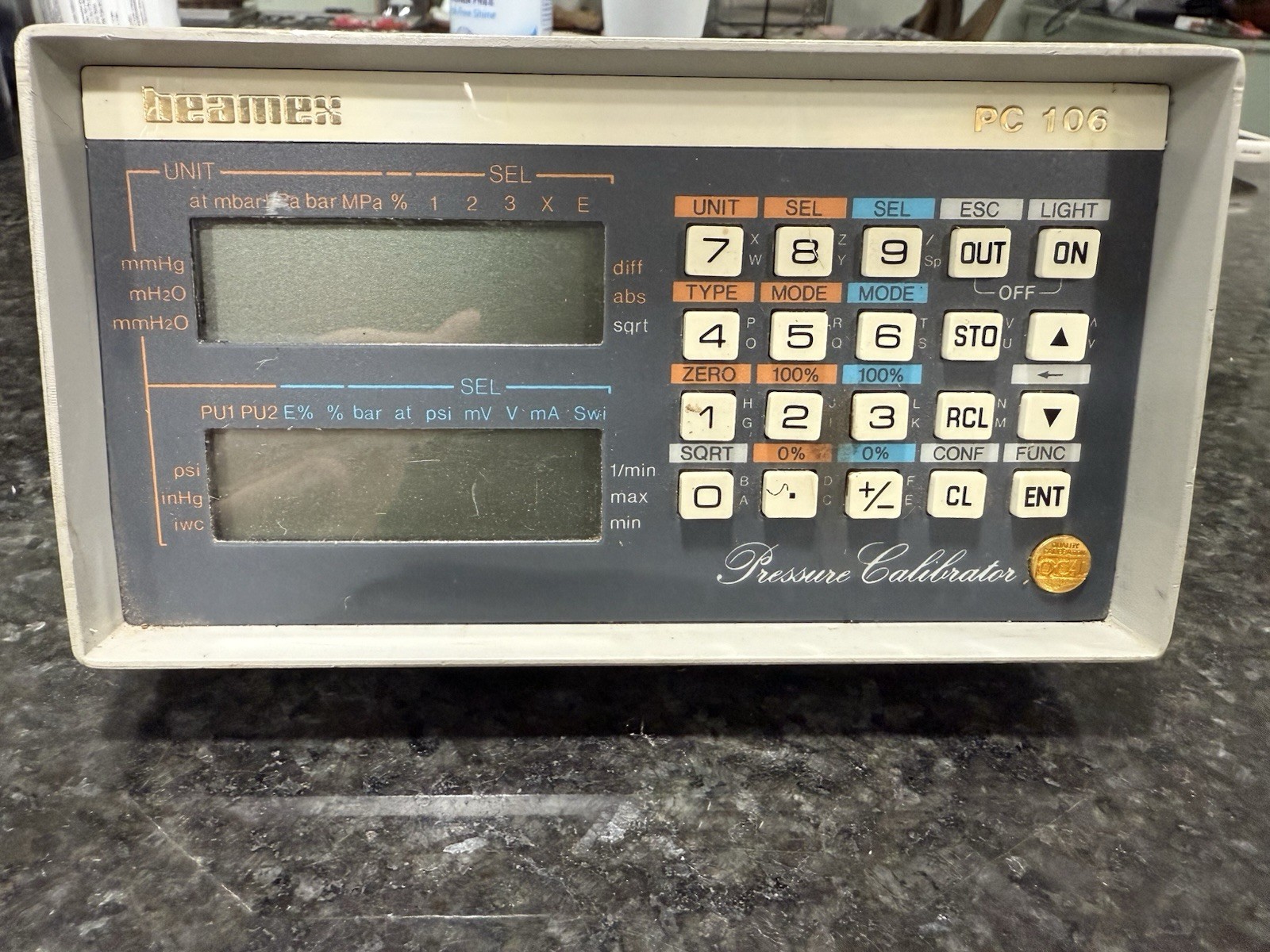 Beamex PC-106 Pressure Calibrator
